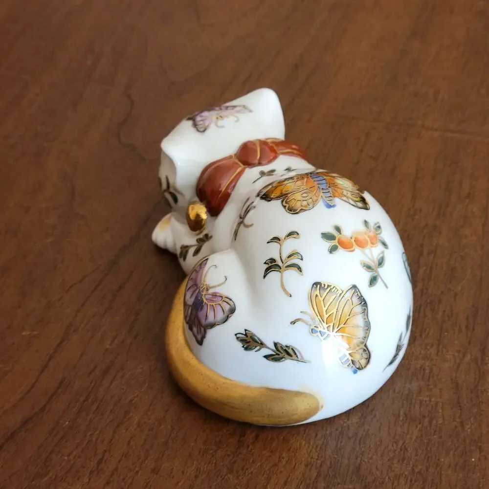 Vintage Takahashi San Francisco Cho Cho sleeping cat figurine